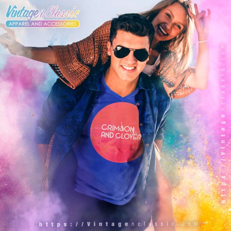 Song Crimson And Clover Joan Jett V Neck TShirt Song Crimson And Clover Joan Jett V Neck TShirt