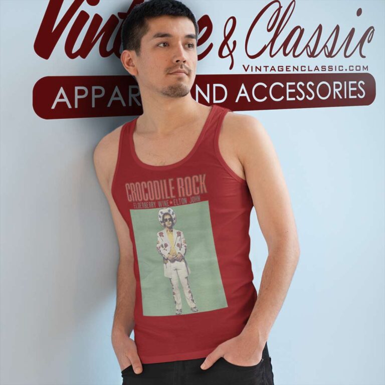 Song Crocodile Rock Elton John Tank Top Racerback Song Crocodile Rock Elton John Tank Top Racerback