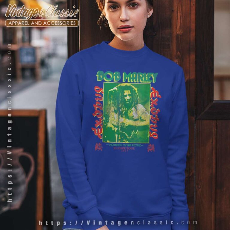 Song Exodus Movement Of Jah People Guitar Bob Marley Sweatshirt Song Exodus Movement Of Jah People Guitar Bob Marley Sweatshirt