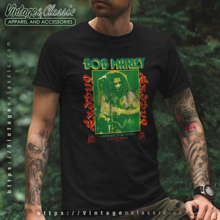 Song Exodus Movement Of Jah People Guitar Bob Marley T Shirt Song Exodus Movement Of Jah People Guitar Bob Marley T Shirt