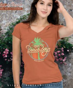 Song Fun Fun Fun Palm Tree Beach Boys Shirt 5 Song Fun Fun Fun Palm Tree Beach Boys Vneck