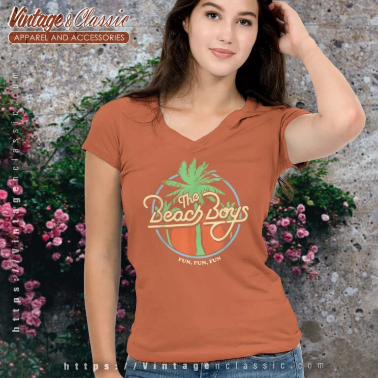 Song Fun Fun Fun Palm Tree Beach Boys Vneck Song Fun Fun Fun Palm Tree Beach Boys Vneck