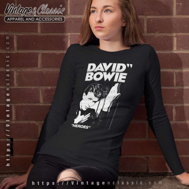 Song Heroes David Bowie Long Sleeve Tee Song Heroes David Bowie Long Sleeve Tee