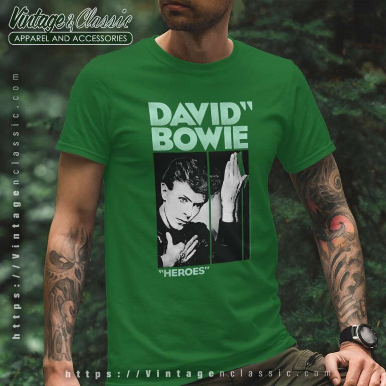 Song Heroes David Bowie T Shirt Song Heroes David Bowie T Shirt