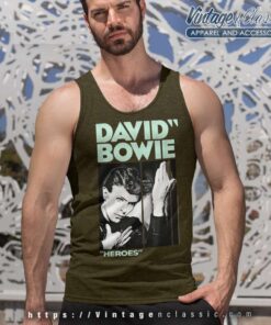 Song Heroes David Bowie Tank Top Racerback