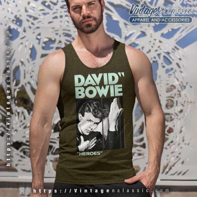 Song Heroes David Bowie Tank Top Racerback Song Heroes David Bowie Tank Top Racerback
