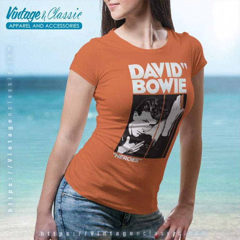 Song Heroes David Bowie Women TShirt Song Heroes David Bowie Women TShirt