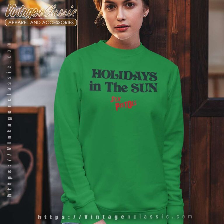 Song Holidays In The Sun White Sex Pistols Sweatshirt Song Holidays In The Sun White Sex Pistols Sweatshirt