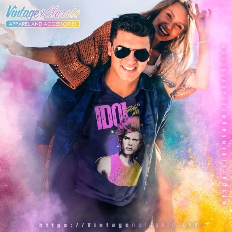 Song Hot In The City Billy Idol V Neck TShirt Song Hot In The City Billy Idol V Neck TShirt