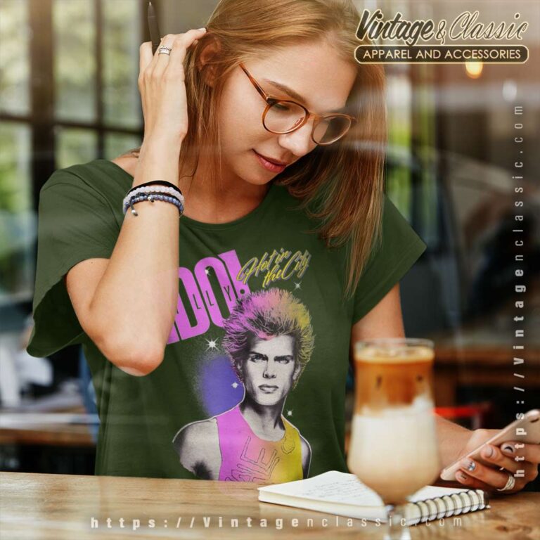 Song Hot In The City Billy Idol Women TShirt Song Hot In The City Billy Idol Women TShirt