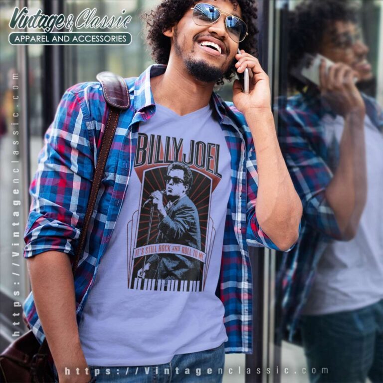 Song It's Still Rock And Roll To Me Billy Joel V Neck TShirt Song It's Still Rock And Roll To Me Billy Joel V Neck TShirt