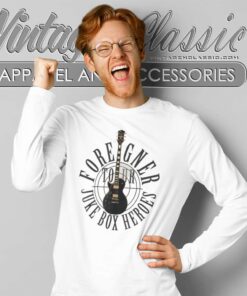 Song Juke Box Heroes Foreigner Long Sleeve Tee