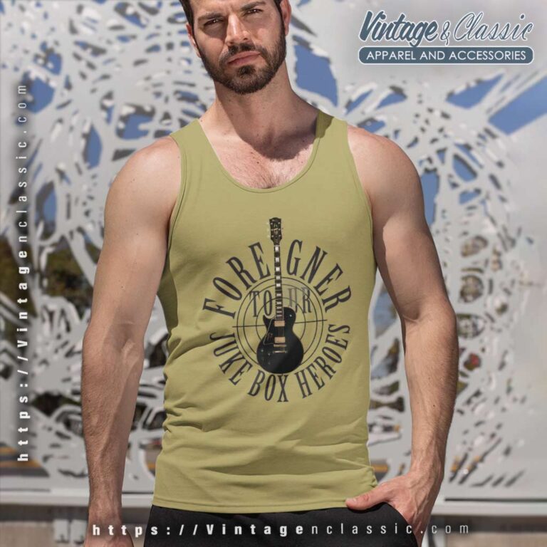 Song Juke Box Heroes Foreigner Tank Top Racerback Song Juke Box Heroes Foreigner Tank Top Racerback