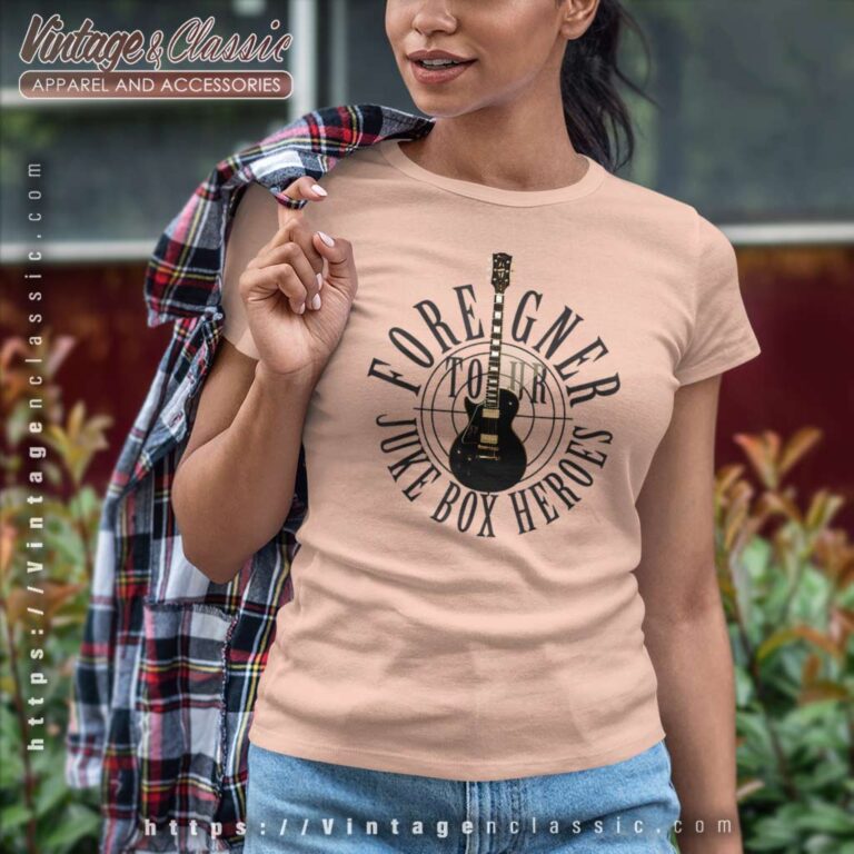 Song Juke Box Heroes Foreigner Women TShirt Song Juke Box Heroes Foreigner Women TShirt