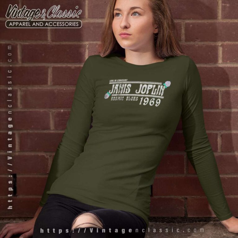 Song Kozmic Bluesjanis Joplin Long Sleeve Tee Song Kozmic Bluesjanis Joplin Long Sleeve Tee