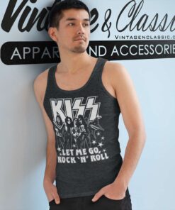 Song Let Me Go Rock N Roll Kiss Tank Top Racerback