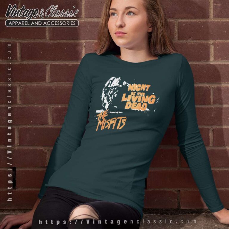 Song Night Of The Living Dead Misfits Long Sleeve Tee Song Night Of The Living Dead Misfits Long Sleeve Tee