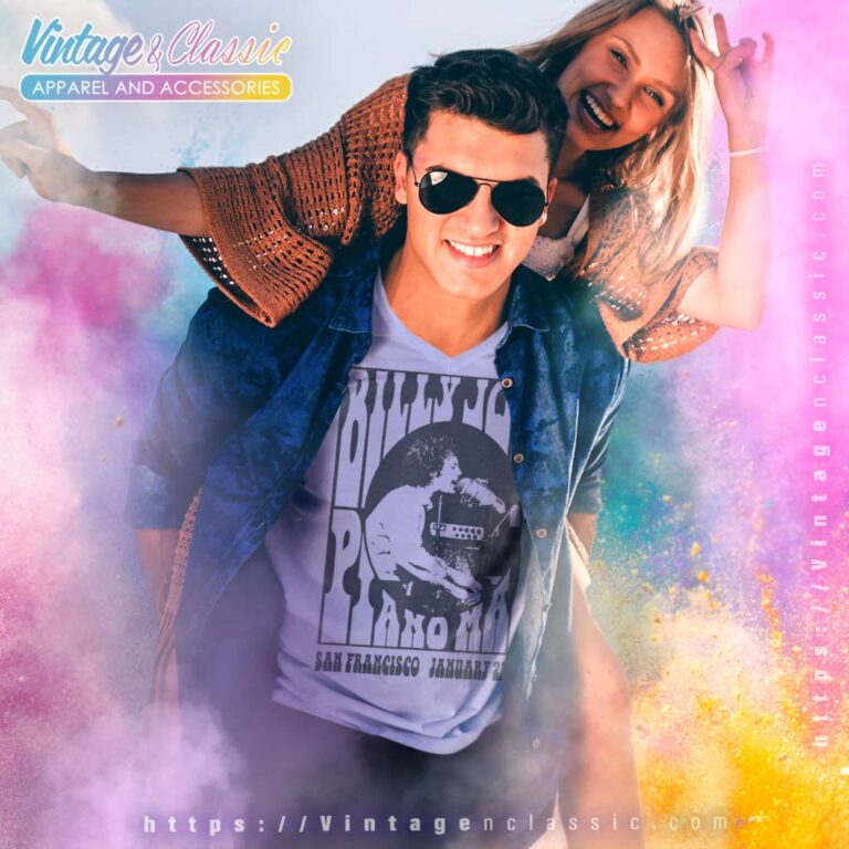 Song Piano Man 1975 Billy Joel V Neck TShirt Song Piano Man 1975 Billy Joel V Neck TShirt