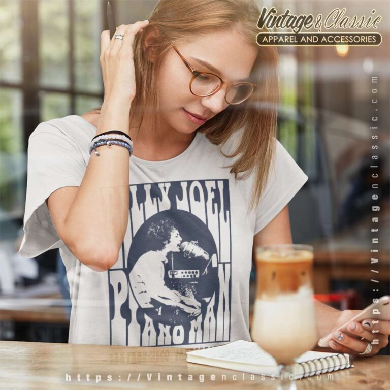 Song Piano Man 1975 Billy Joel Women TShirt Song Piano Man 1975 Billy Joel Women TShirt