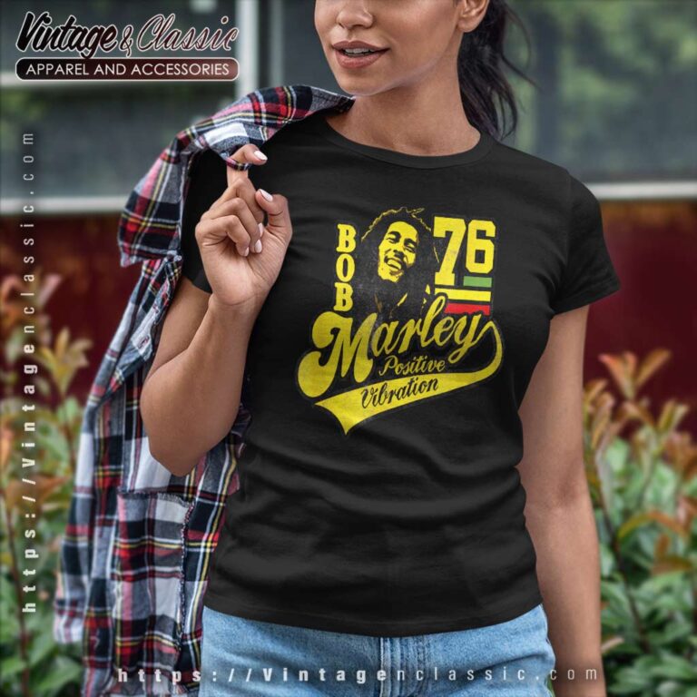 Song Positive Vibration Bob Marley Women TShirt Song Positive Vibration Bob Marley Women TShirt