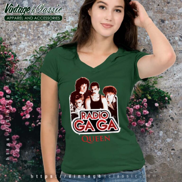 Song Radio Ga Ga Queen Vneck Song Radio Ga Ga Queen Vneck