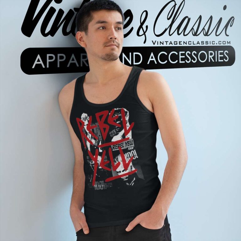 Song Rebel Yell Tour Billy Idol Tank Top Racerback Song Rebel Yell Tour Billy Idol Tank Top Racerback