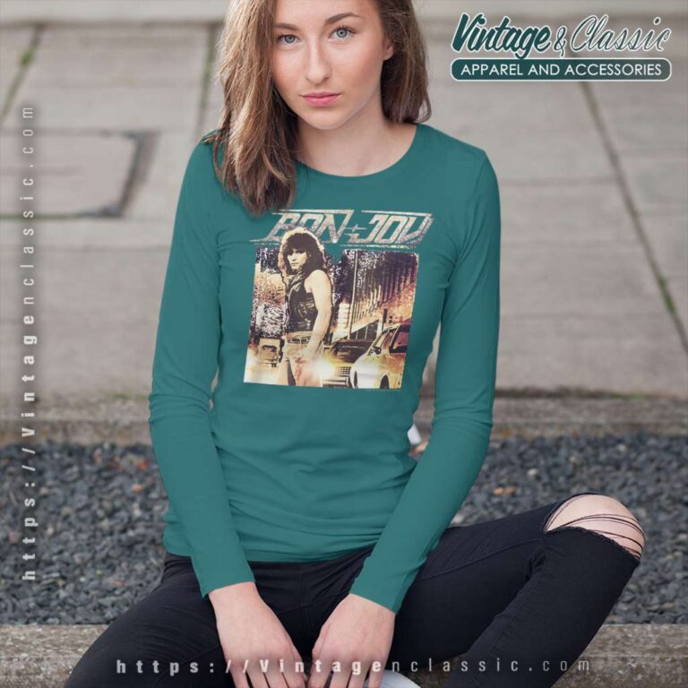 Song Runaway Bon Jovi Long Sleeve Tee Song Runaway Bon Jovi Long Sleeve Tee