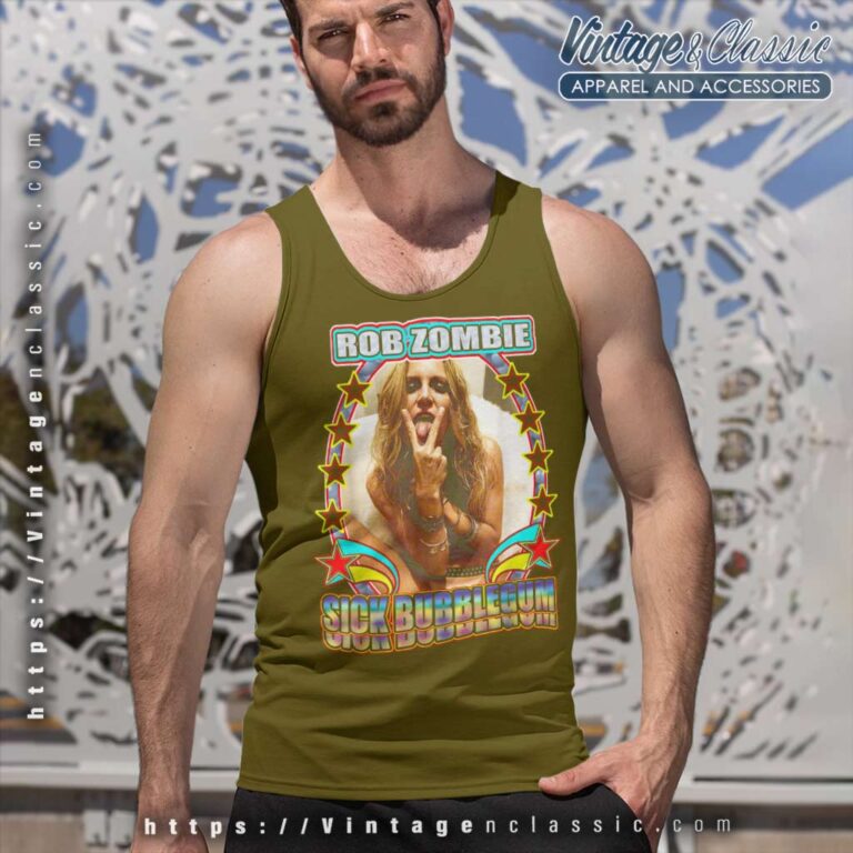 Song Sick Bubblegum Rob Zombie Tank Top Racerback Song Sick Bubblegum Rob Zombie Tank Top Racerback