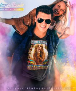 Song Sick Bubblegum Rob Zombie Shirt 6 Song Sick Bubblegum Rob Zombie V Neck TShirt