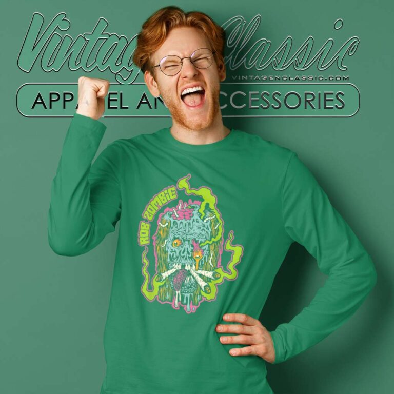 Song Smoke Your Grass Rob Zombie Long Sleeve Tee Song Smoke Your Grass Rob Zombie Long Sleeve Tee