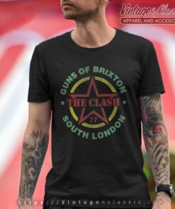 Song The Guns Of Brixtonthe Clash T Shirt