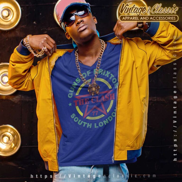 Song The Guns Of Brixtonthe Clash V Neck TShirt Song The Guns Of Brixtonthe Clash V Neck TShirt