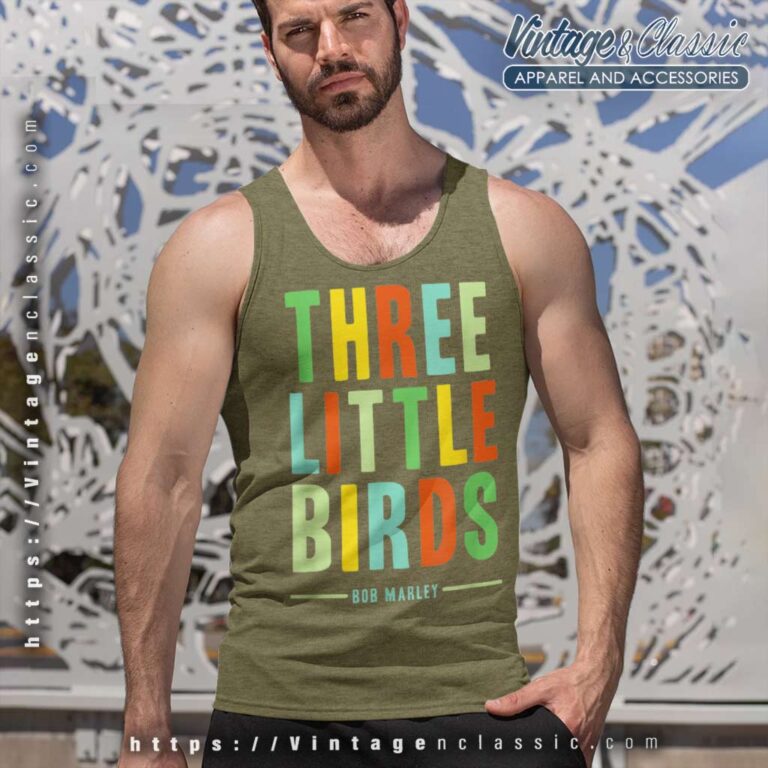 Song Three Little Birds Bob Marley Tank Top Racerback Song Three Little Birds Bob Marley Tank Top Racerback