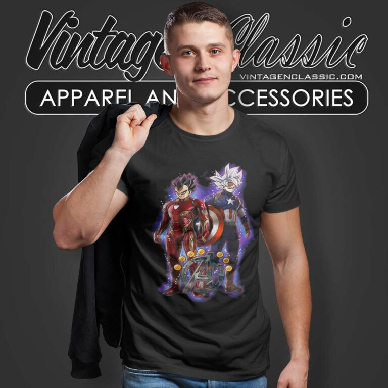 Songoku Vs Vegeta Dragon Ball Marvel Avengers Endgame T Shirt Songoku Vs Vegeta Dragon Ball Marvel Avengers Endgame T Shirt