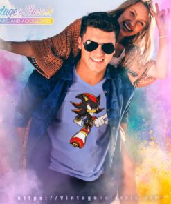 Sonic Art Assets Shadow Hedgehog 5 V Neck TShirt