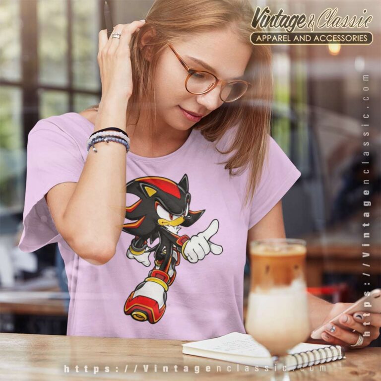 Sonic Art Assets Shadow Hedgehog 5 Women TShirt Sonic Art Assets Shadow Hedgehog 5 Women TShirt