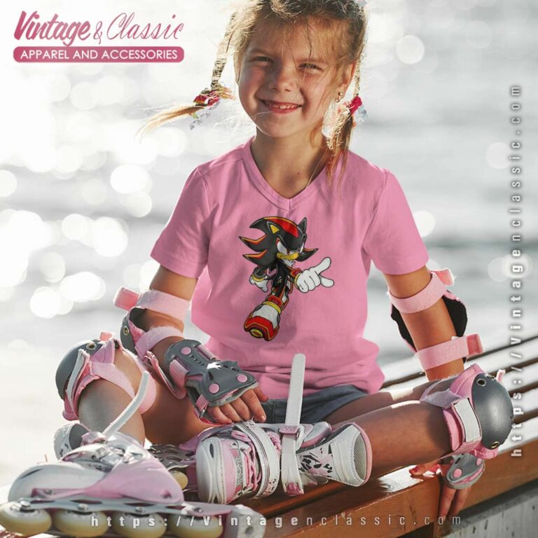 Sonic Art Assets Shadow Hedgehog 5 kids Vneck Sonic Art Assets Shadow Hedgehog 5 kids Vneck