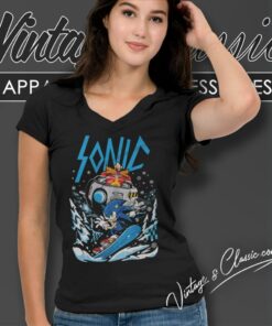 Sonic Snow Slayer V Neck TShirt