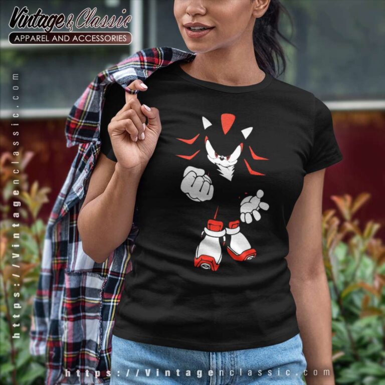 Sonic The Hedgehog Shadow Women TShirt Sonic The Hedgehog Shadow Women TShirt