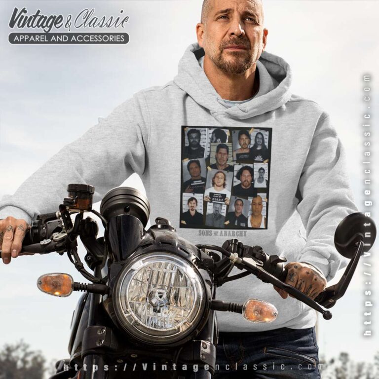 Sons Of Anarchy Group Mugshot Reaper Hoodie Sons Of Anarchy Group Mugshot Reaper Hoodie