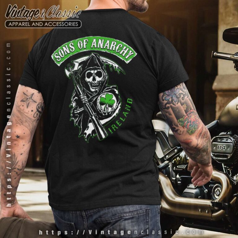 Sons Of Anarchy Ireland Irish T Shirt Back Sons Of Anarchy Ireland Irish T Shirt Back