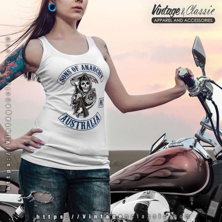 Sons Of Anarchy Mc Australia Raceback Tank Sons Of Anarchy Mc Australia Raceback Tank