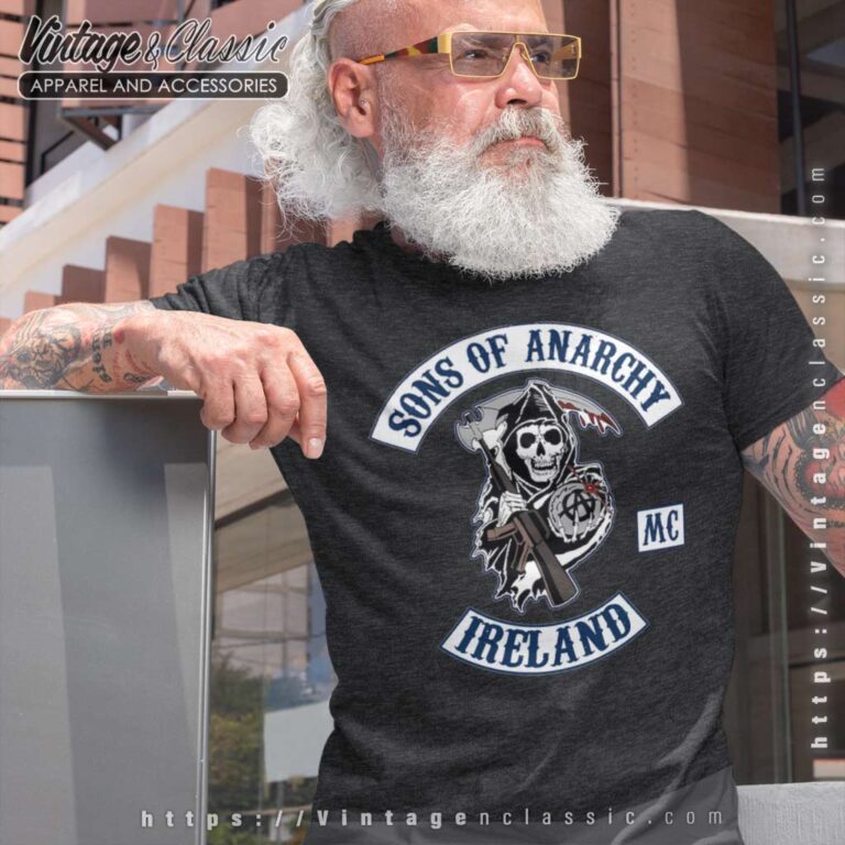 Sons Of Anarchy Mc Ireland Biker T shirt Sons Of Anarchy Mc Ireland Biker T shirt