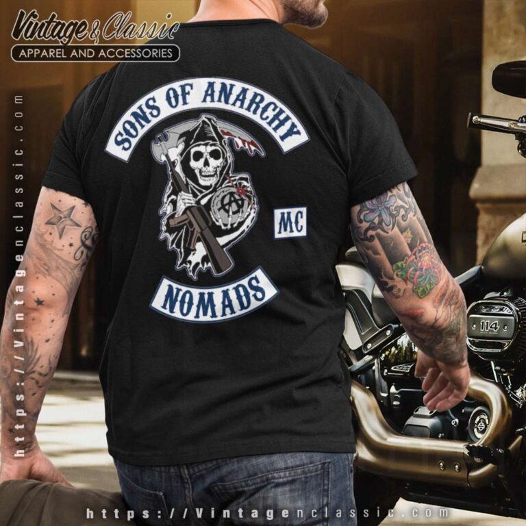 Sons Of Anarchy Mc Nomads T shirt Backside Sons Of Anarchy Mc Nomads T shirt Backside
