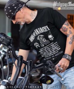 Sons Of Anarchy No Rules No Masters T Shirt