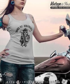 Sons Of Anarchy Reaper Logo Skull Racer Tank