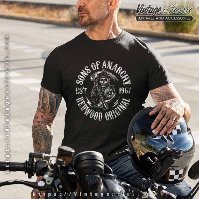 Sons Of Anarchy Redwood Original T Shirt Black Sons Of Anarchy Redwood Original T Shirt Black