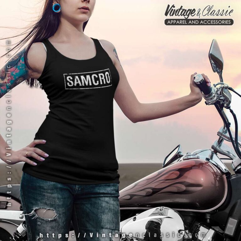 Sons Of Anarchy Samcro Logo Racer Tank Sons Of Anarchy Samcro Logo Racer Tank