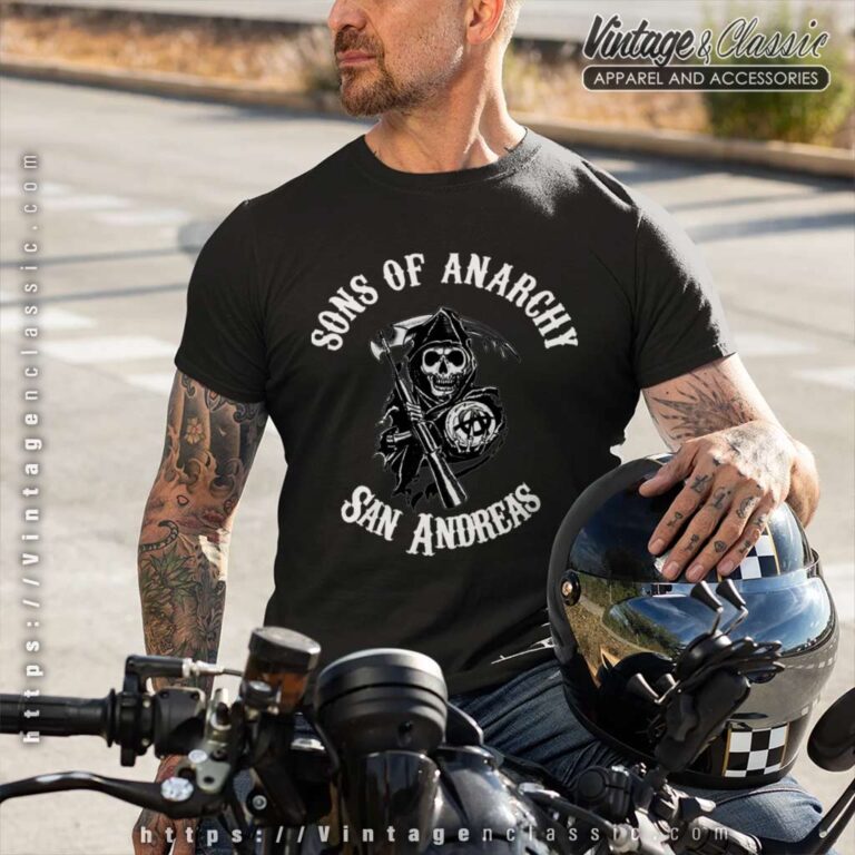 Sons Of Anarchy San Andreas T Shirt Black Sons Of Anarchy San Andreas T Shirt Black