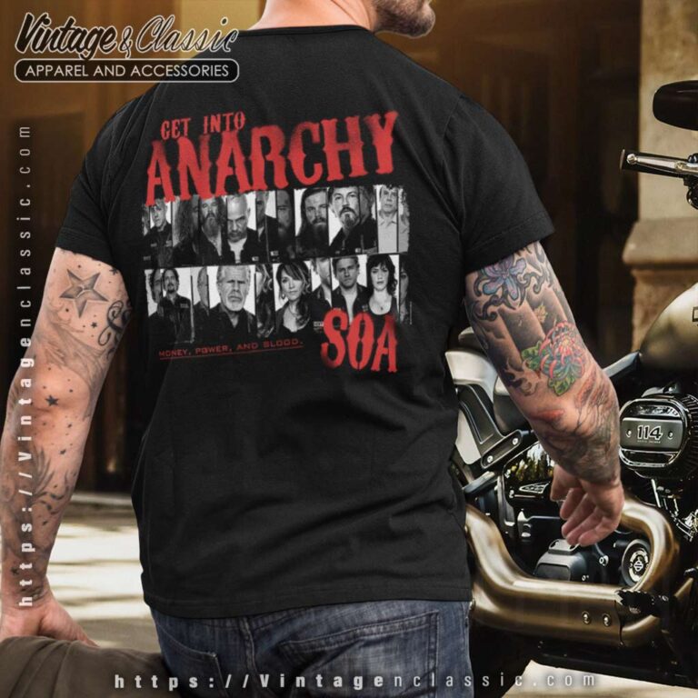 Sons of Anarchy Get Into Anarchy T Shirt Back Sons of Anarchy Get Into Anarchy T Shirt Back